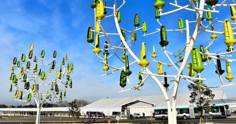 Tento větrný strom má místo listů mikroturbíny k výrobě elektřiny